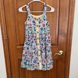 Matilda Jane Floral Kids Dress - Blue and Orange